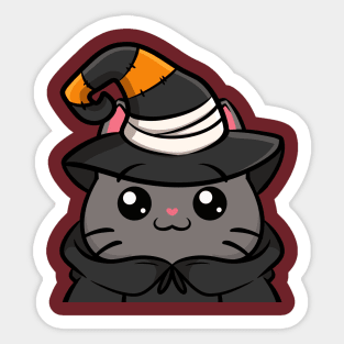 Halloween Costume Cats : Witch Sticker